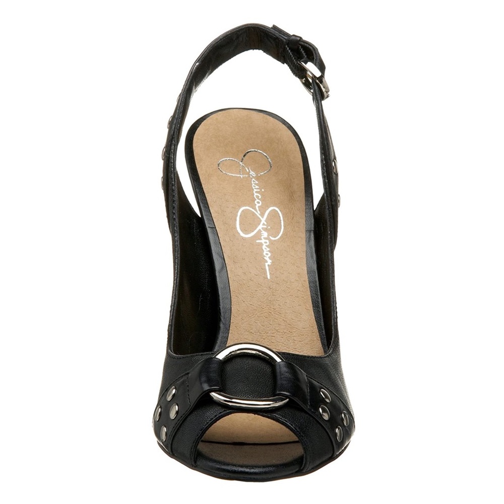 JESSICA SIMPSON BLACK LANDRA HEELS - Picture 5 of 8